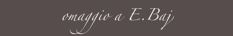 omaggio a E.Baj